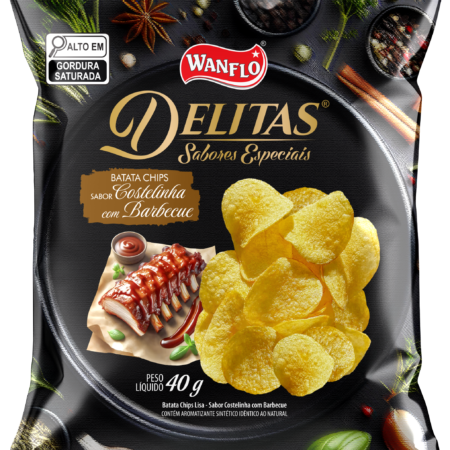 Batata Lisa Delitas Costelinha com Barbecue 40g