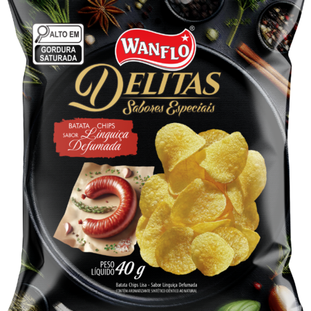 Batata Lisa Delitas Linguiça Defumada 40g