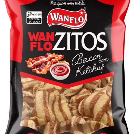 Salgadinho de Trigo Wanflozitos Ketchup com Bacon 70g